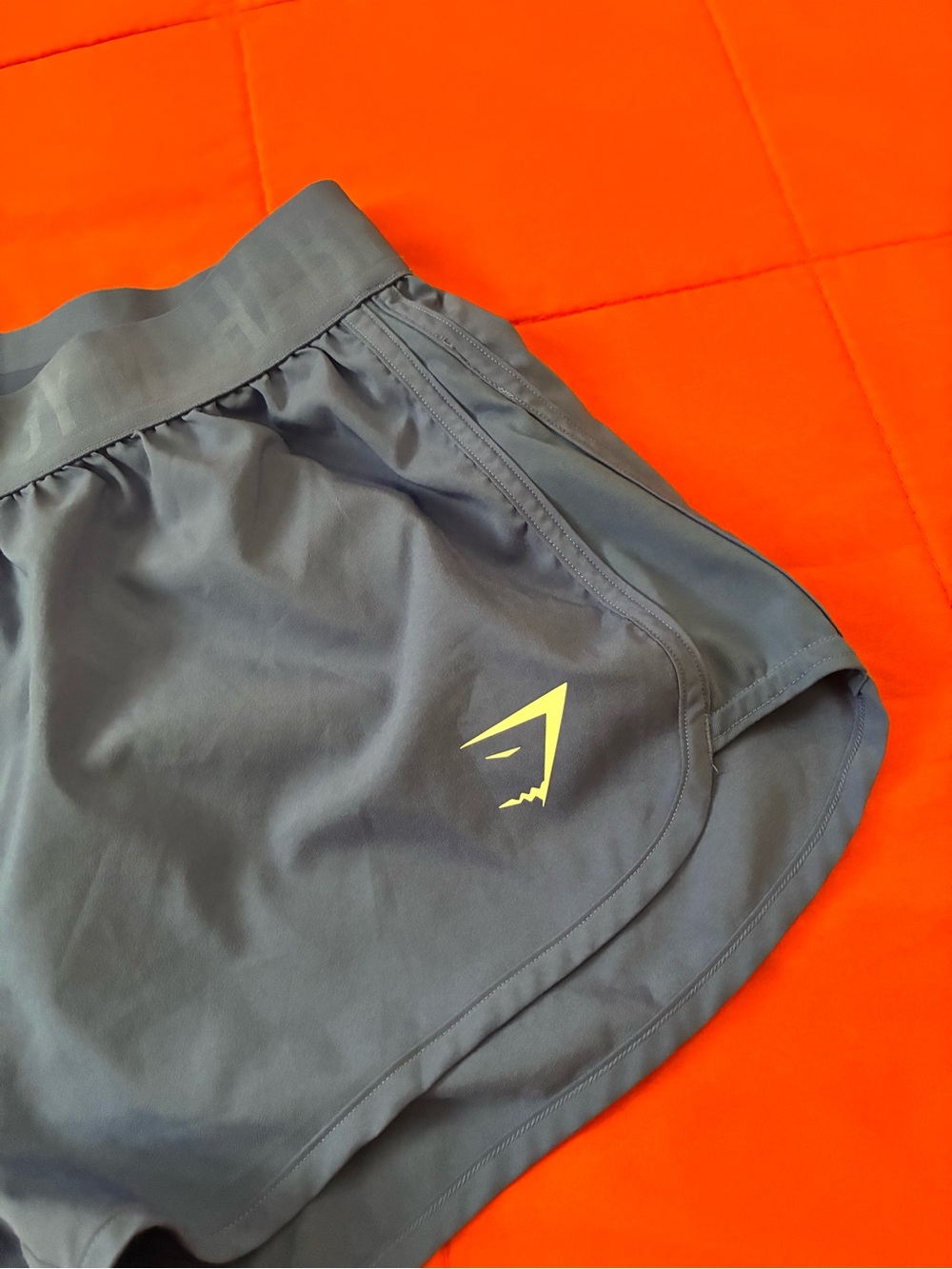 Gymshark Training Shorts Women XS Blue Mesh Panel Athletic Running Workout - Picture 6 of 6